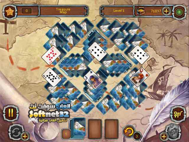 تحميل لعبة سوليتير العنكبوت Pirates Solitaire 2