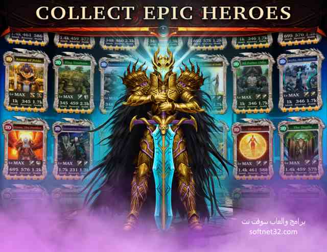 تحميل العاب اكشن للموبايل لعبة اسطورة الابطال الشيقة Legendary Heroes