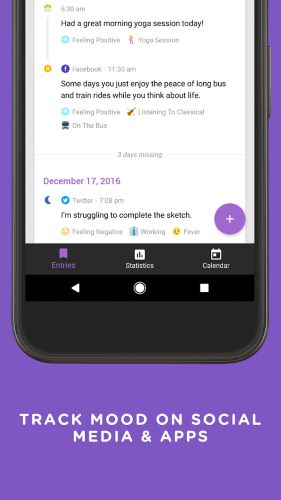 تحميل برنامج دليل النشاط اليومي عربي للاندرويد Mood Tracker apk